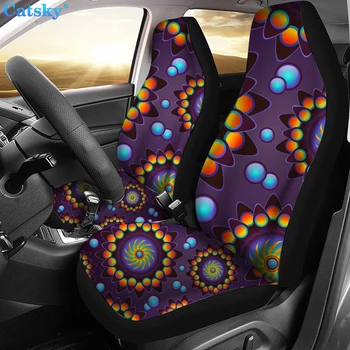 Чехлы для автомобильных сидений с принтом в этническом стиле, мандала, китайский дракон на фоне, несколько цветовых вариантов