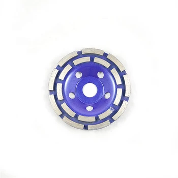 Эффективно Шлифуйте Бетонные полы с помощью Двухрядного Алмазного круга диаметром 100/115 мм - 5/7-Дюймовый Диск для Угловой Шлифовальной машины 9ШТ